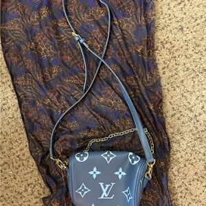 Louis Vuitton Blue Monogram Crossbody Bag